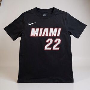Nike NBA Youth Miami Jimmy Butler #22 Black T-Shirt Size S and M NWT